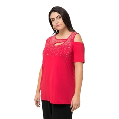 Abbildung von Ulla Popken Tshirt print, Damen, Größe: 46/48, .