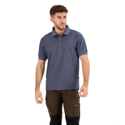 Abbildung von Fjällräven Herren crowley piqué Kurzarm polohemd, Uncle Blue, S EU