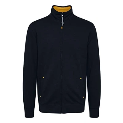 Abbildung von Solid Karim Zipper Strickjacke, Herren, Größe: Large, Insignia blue