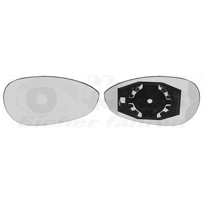 Abbildung von VAN WEZEL 1624832 Außenspiegelglas rechts FIAT: Punto Evo Schrägheck, Grande 500 ABARTH: / 595 695 Schrägheck