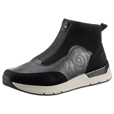 Abbildung von Rieker Slip On Sneaker, Schlupfboots, Stiefelette, High top Sneaker in veganer Verarbeitung
