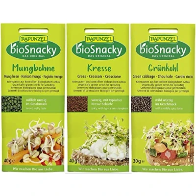 Abbildung von bioSnacky Sprossen Mix Grünkohl, Kresse, Mungobohne Bio Keimsprossen