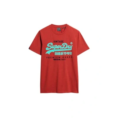 Abbildung von Superdry DUO Vintage LOGO Tshirt print, Herren, Größe: XL, Alakarna red grit