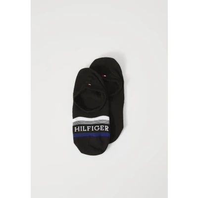 Abbildung von Tommy Hilfiger MEN Footie TAB 2 PACK Füßlinge, Herren, Größe: 39 42, Black