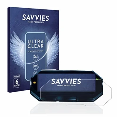 Abbildung von Savvies 6 Stück Schutzfolie für Yamaha MT 07 2021 Displayschutz Folie Ultra Transparent