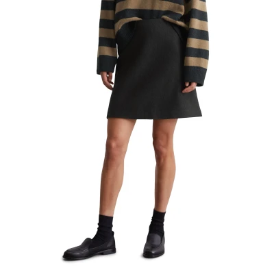 Abbildung von Marc O&#039;Polo Short Length Alinienrock, Damen, Größe: 34, Black