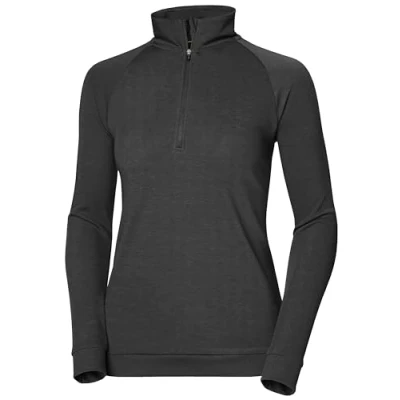 Abbildung von Damen Helly Hansen W Inshore 1/2 Zip Pullover, Ebenholz, XS