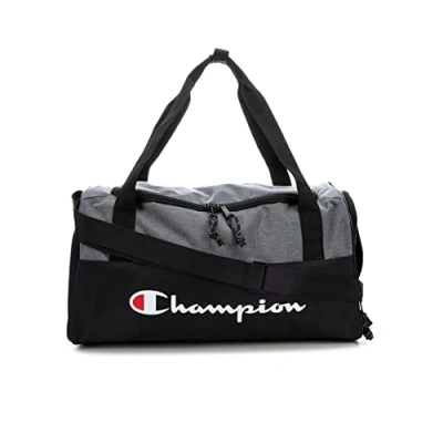 Abbildung von Champion Logo Duffel Bag, Grau/Schwarz/Weiß, Einheitsgröße