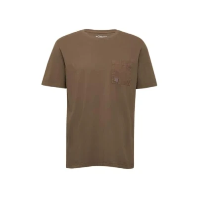 Abbildung von s.Oliver MIT Brusttasche Tshirt basic, Herren, Größe: XL, Sandstein