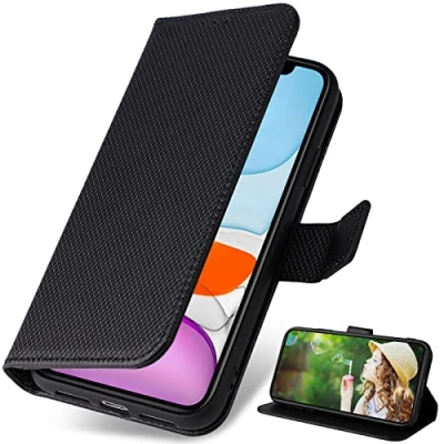 Abbildung von BAILI Lederhülle für Nokia G42 5G Hülle, Flip Case mit Kartenfach Stand, Diamant Tasche Cover Etui Handyhülle 5G, Diamant01