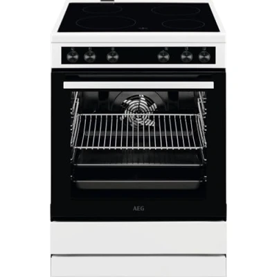Abbildung von AEG Standherd mit Glaskeramik Kochfeld 60 cm/Versenkknebel/Grillfunktion/A / CCB6206ABW