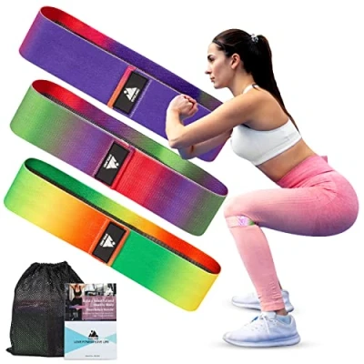 Abbildung von EVOLAND Widerstandsbänder 3er Set Fitnessband Resistance Band mit Tragebeutel Gymnastikband für Hüften, Gesäß und Ganzkörpertraining