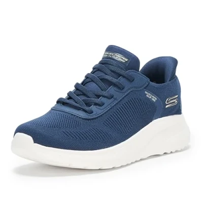 Abbildung von Skechers Damen Hands Free Slip Ins Bobs Squad Chaos Current Muse Sneaker, Marineblau, 39 EU
