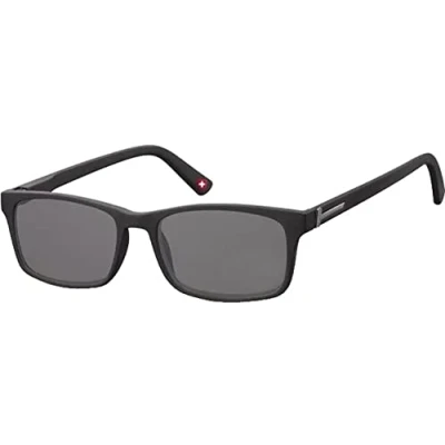 Abbildung von Montana sonnenbrille unisex rechteckig schwarz (MR73S) Stärke +3,50