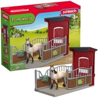 Abbildung von Farm World Ponybox mit Mustang Stute, Spielfigur