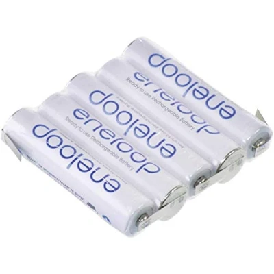 Abbildung von Wiederaufladbare Batterien, 5 x LR3 (AAA) NiMH Panasonic 133605, 6 V, 750 mAh