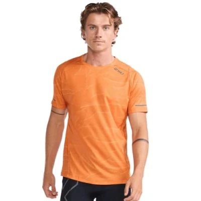 Abbildung von 2XU Herren Light Speed Tee T Shirt, Spiral/Black Reflective, XS
