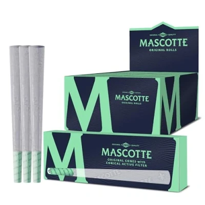 Abbildung von Mascotte® Original Cones mit Aktivkohlefilter 3 x 10 Kartons Vorgedrehte Hülsen Filtertips aus Keramik Pre Rolled 30 Konische Tubes Filter