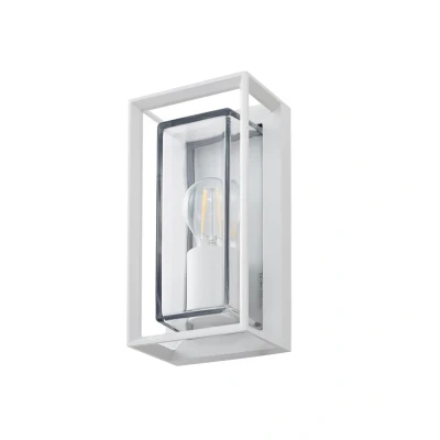 Abbildung von Arcchio Außenwandleuchte Ismera, weiß, IP65, Glas, E27