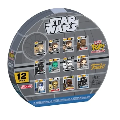 Abbildung von Funko Bitty Pop! Star Wars: A New Hope 12pc Multipack 0.9 Inch (2.2 cm) Sammlerstück Stapelbares Display Regal Inklusive Geschenkidee Party Tüten Strumpf Kuchenaufstecker Movies Fans