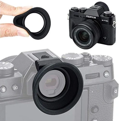Abbildung von Augenmuschel Gummi Okular für Fujifilm Fuji X T30 T20 T10 Sucher (Blitzschuh Montage)