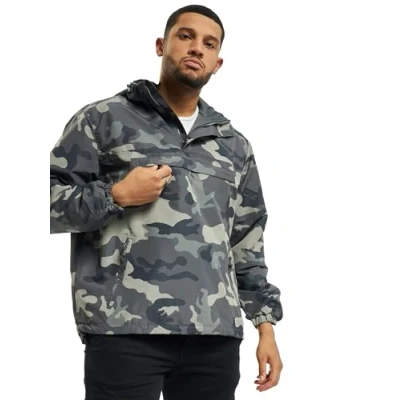 Abbildung von Brandit Accessoires PULL OVER Windbreaker, Herren, Größe: 5XL, Grey camouflage