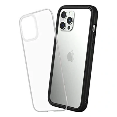 Abbildung von RhinoShield Modulares Case kompatibel mit [iPhone 12 Pro Max] Mod NX Anpassbare &amp; stoßdämpfende Schutzhülle im schlanken Design 3.5 Meter Fallschutz Schwarz