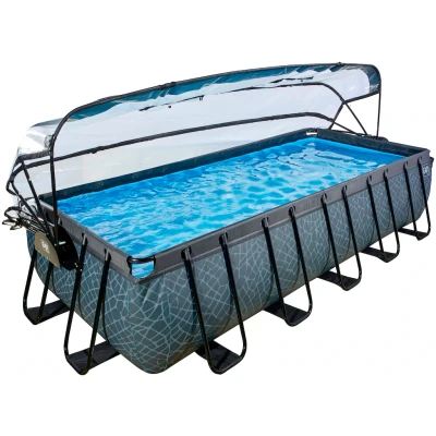Abbildung von EXIT Pool mit Abdeckung 540x250cm Stone