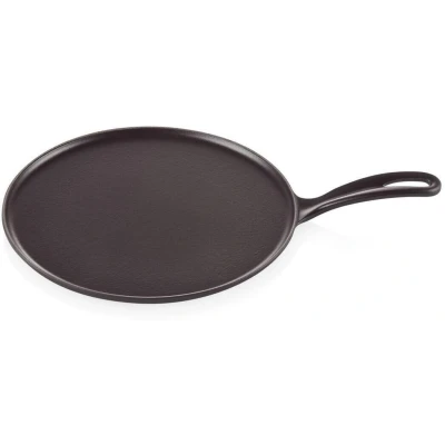 Abbildung von Le Creuset Pfannkuchenpfanne Traditionell Matt Schwarz ø 27 cm