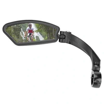 Abbildung von Fahrradrückspiegel, Fydun 180 Umdrehungssicherer Rückspiegel Fahrrad Rechts Links Lenker Bewertung Hinten Rückansicht Mountain Road Bikes für Griffe mit 21 26mm (Left Rear View Mirror (HF MR080L))