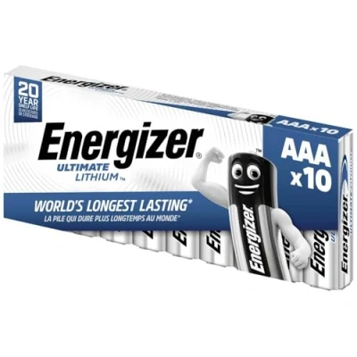 Abbildung von Energizer® Batterie, Ultimate LITHIUM, Micro, AAA, LR03, 1,5 V (10 Stück), Sie erhalten 1 Packung á 10 Stück
