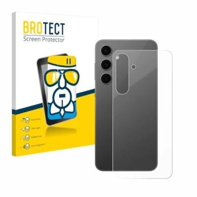 Abbildung von BROTECT Schutzglas für Samsung Galaxy S24 FE (Rückseite) Schutzfolie Panzer Folie Glas [Extrem Kratzfest 9H, Anti Fingerprint, Ultra Transparent]