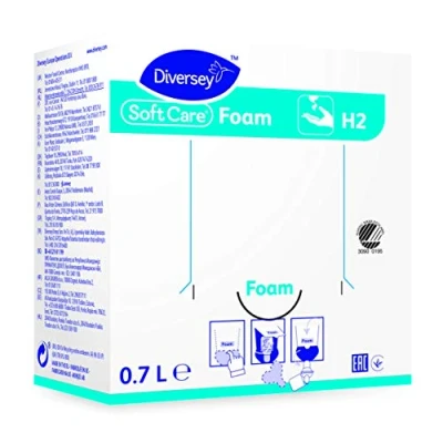 Abbildung von Diversey 7514368 Soft Care Foam H2, milde Schaumseife zur Händereinigung, 0,7 L