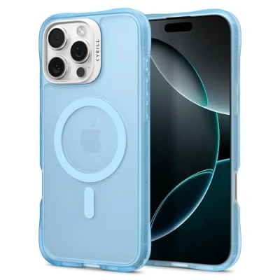 Abbildung von CYRILL von Spigen UltraSheer Mag Hülle Kompatibel mit iPhone 16 Pro Max (2024) Baby Blue