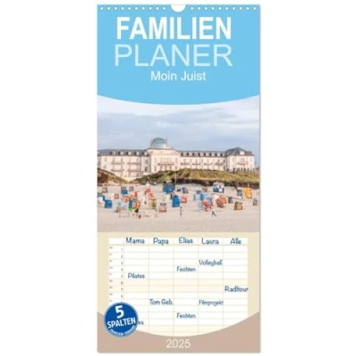 Abbildung von Familienplaner 2025 Moin Juist mit 5 Spalten (Wandkalender, 21 cm x 45 cm), CALVENDO
