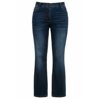 Abbildung von Ulla Popken Grosse GRÖSSEN Jeans Straight Leg, Damen, Größe: 50, Blue denim
