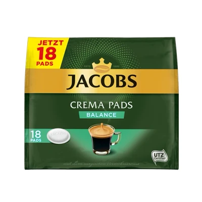 Abbildung von Jacobs Kaffeepads Crema Balance, 18 Senseo kompatible Pads