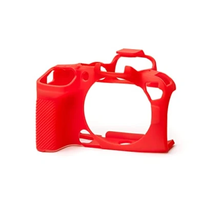 Abbildung von easyCover Silikon Kameratasche Schutz für Ihre Kamera Canon R10 Rot