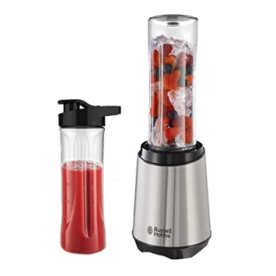 Abbildung von RUSSELL HOBBS Standmixer &quot;Mix &amp; Go Steel 23470 56&quot;, 300 W, (Smoothie Maker) Edelstahl/schwarz, klein