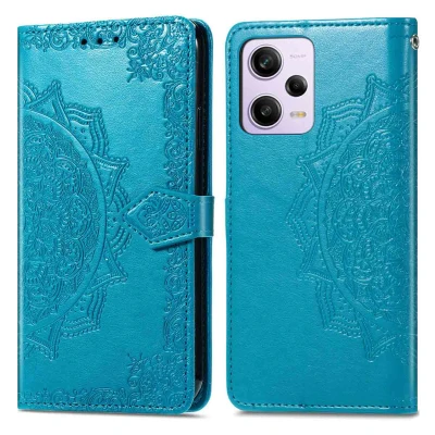 Abbildung von Xiaomi Redmi Note 12 Pro Plus Hülle Kunstleder iMoshion Klapphülle Handyhülle Türkis