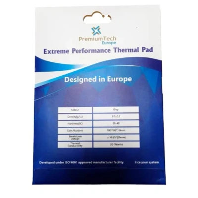 Abbildung von PremiumTech Europe Professionelles Thermalpad mit 20 W/MK Wärmeleitfähigkeit, ideal für High End GPU oder CPU, Größe XXL 100 x cm (3 mm)