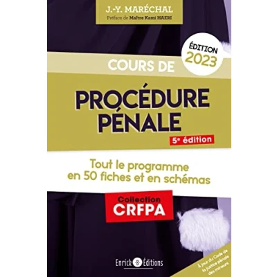 Abbildung von Cours de procédure pénale 2023: Tout le programme en 50 fiches et schémas