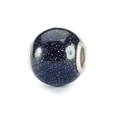 Abbildung von Trollbeads Herbstkollektion Pfötchenliebe Glasbeads (Runder Blauer Goldstein)