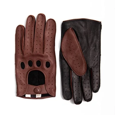 Abbildung von Hand Gewand by Weikert Bradautofahrer Fingerhandschuh, Herren, Größe: 10, Cognac