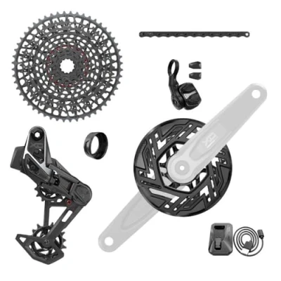 Abbildung von SRAM Eagle X0 T Typ Ebike AXS 104BCD 36T Schaltwerk 10 52T Kassetten Clip on Schutz, Keine Arme