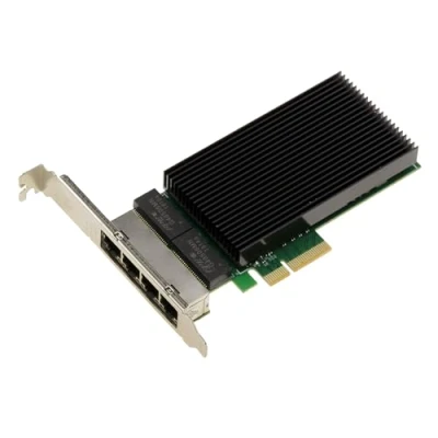 Abbildung von KALEA INFORMATIQUE PCIe Karte Netzwerk Controller 2.5G x4 LAN Gigabit Ethernet 4 Ports RJ45 Quad Chipsatz Intel I226 SRKTU Unterstützung 10 100 1000 2500 1 G 2.5 G.