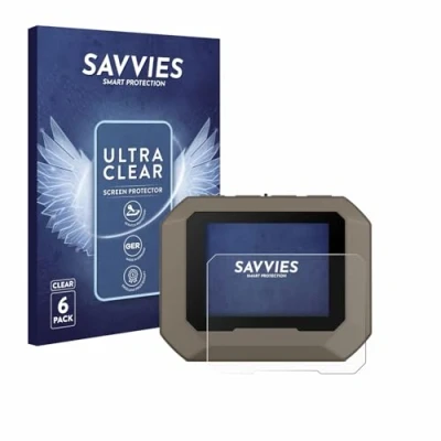 Abbildung von Savvies 6 Stück Schutzfolie für Garmin Xero C1 Pro Displayschutz Folie Ultra Transparent
