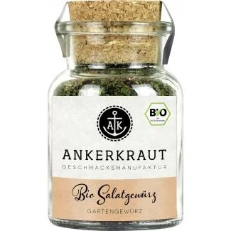 Abbildung von Ankerkraut Bio Salatgewürz Gartenkräuter, für aromatisches Dressing, 80 g im Korkenglas, Dressing mit Geschmack in Qualität, Salat Gewürz zu Hause, Kochen &amp; lecker Essen
