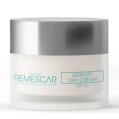 Abbildung von Remescar Gravity Tagescreme SPF 20 50ml fördert Kollagen und Elastin zur Verbesserung der Hautfestigkeit reduziert sichtbare Zeichen Hautalterung Falten