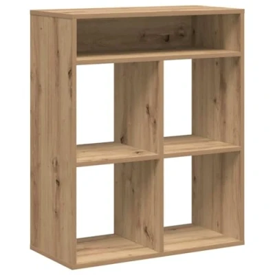 Abbildung von vidaXL Bücherregal Artisan Eiche 66x31x80 cm Holzwerkstoff, Lagerschrank, Lagerregal, Aufbewahrungsregal, Bücherregal, Würfel Standregal